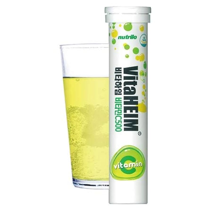 ビタミン Amazon | ビタハイム ビタミンC500mg 発泡ビタミン（レモン味 20